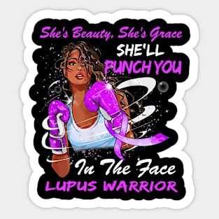 Punch You in the Face LUPUS WARRIOR Sticker